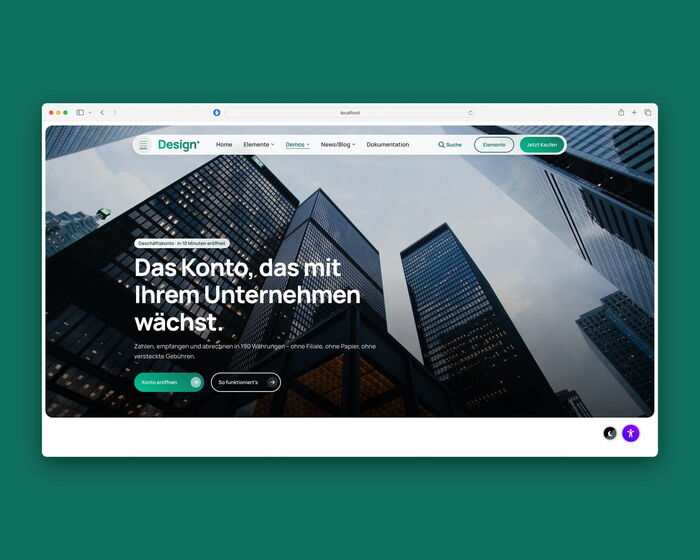 Contao Theme Demo „Finance“