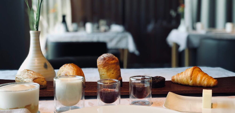 Gemütliches Frühstück im Hotel