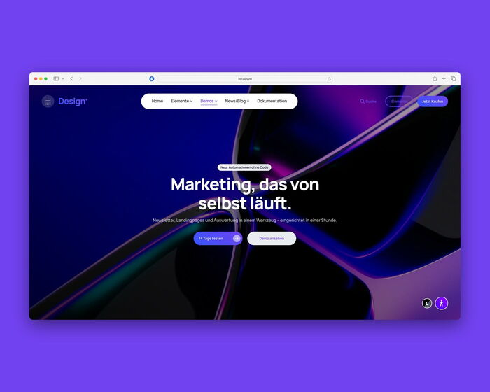 Contao Theme Demo „Software as a Service“