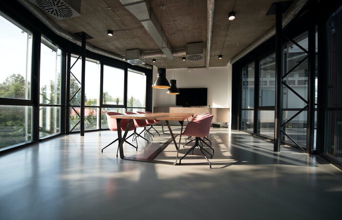 Stilvoller Büro Raum im industrial Design