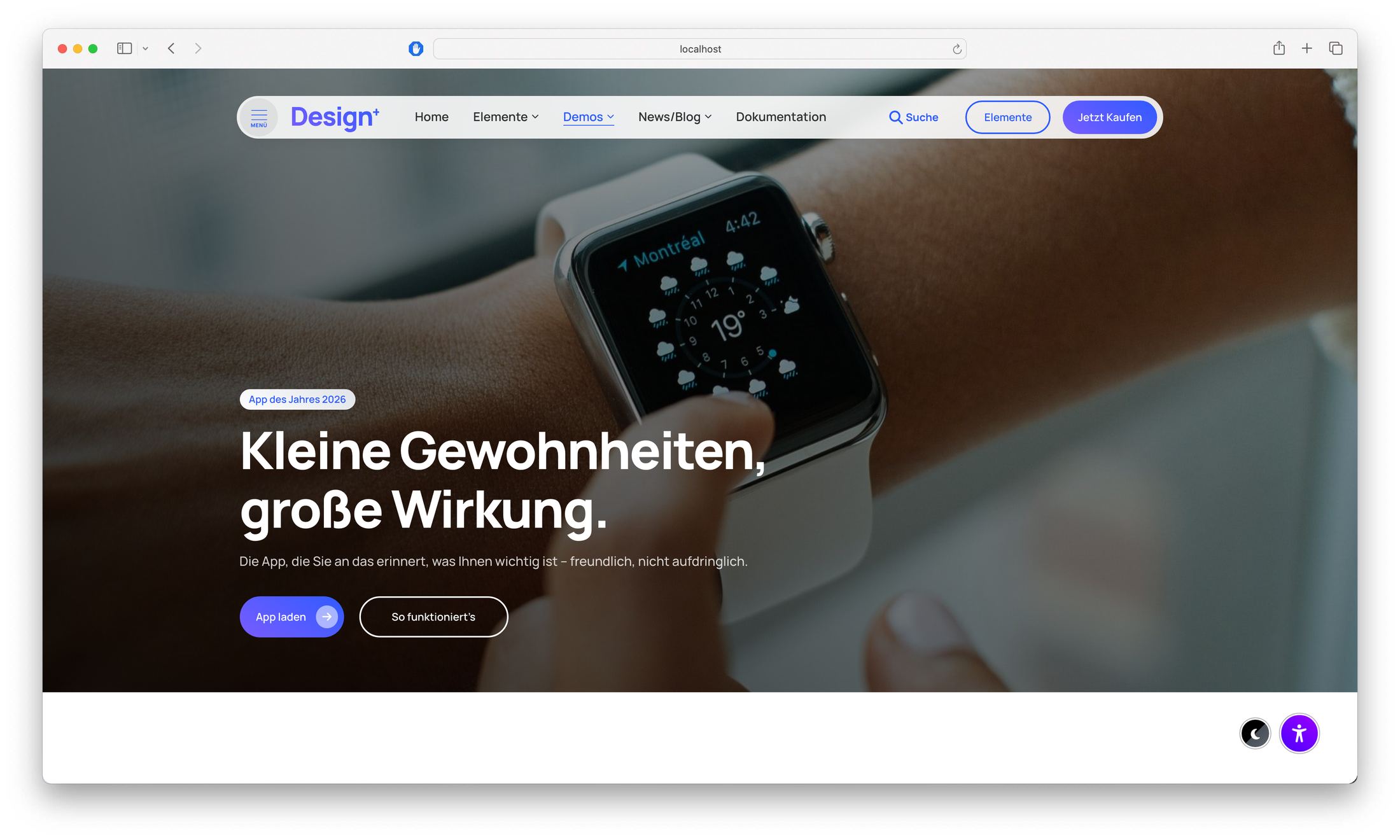 Contao Theme Demo „App Landingpage“