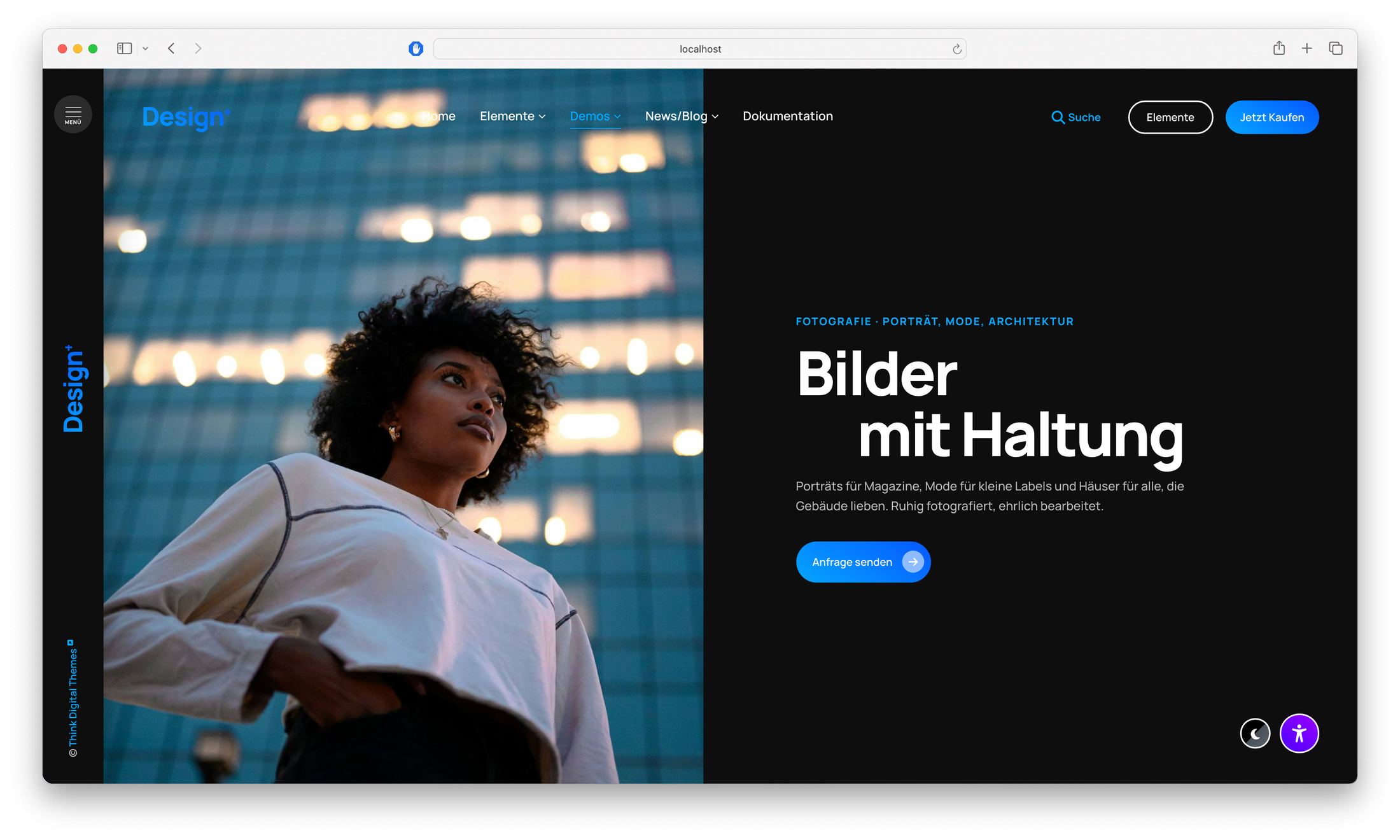 Contao Theme Demo „Fotografie“